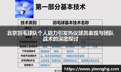 北京羽毛球队个人能力引发热议球员表现与团队战术的深度探讨